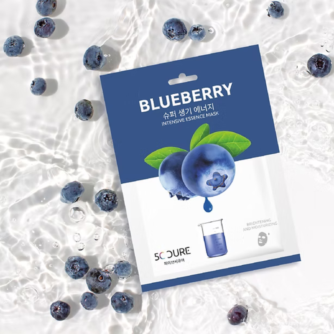 5C CURE Blueberry Intensive Essence Sheet Mask 10kpl