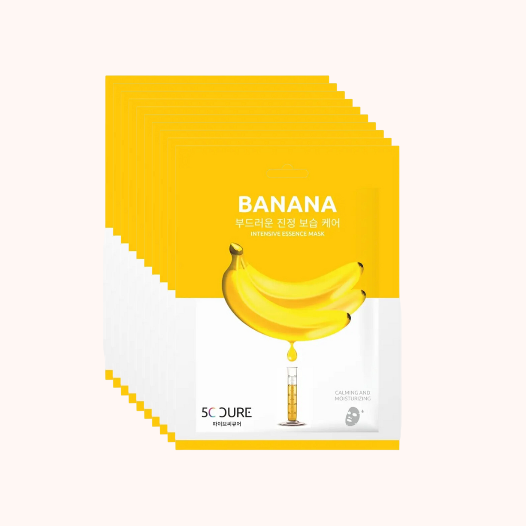 5C CURE Banana Intensive Essence Sheet Mask 10pcs