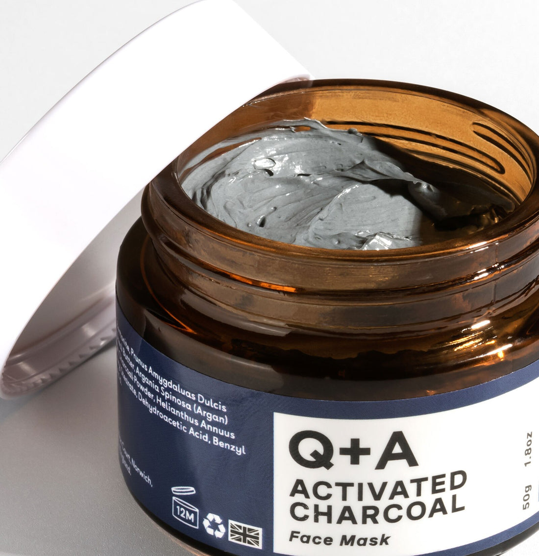 Q+A Activated Charcoal Cleansing Face Mask 50g