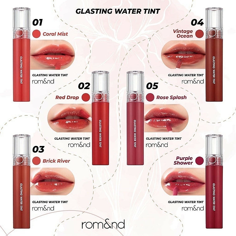 Romu0026nd Glasting Water Tint I K-Beauty Europe I Shop Skincare Online –  Kosmos Beauty Lab